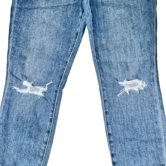 Pistola Audrey Mid Rise Skinny Jeans Women's Size 32 Blue Oceancide Distressed - Picture 2 of 6